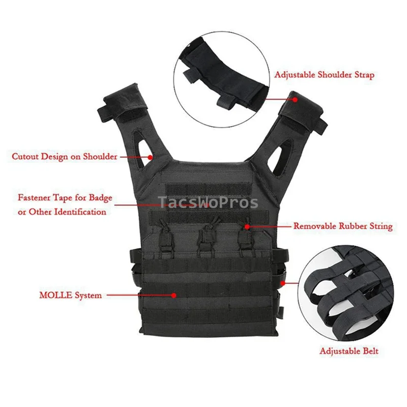 Chaleco táctico JPC MOLLE portador de placa – Combat/Outdoor - imagen 4