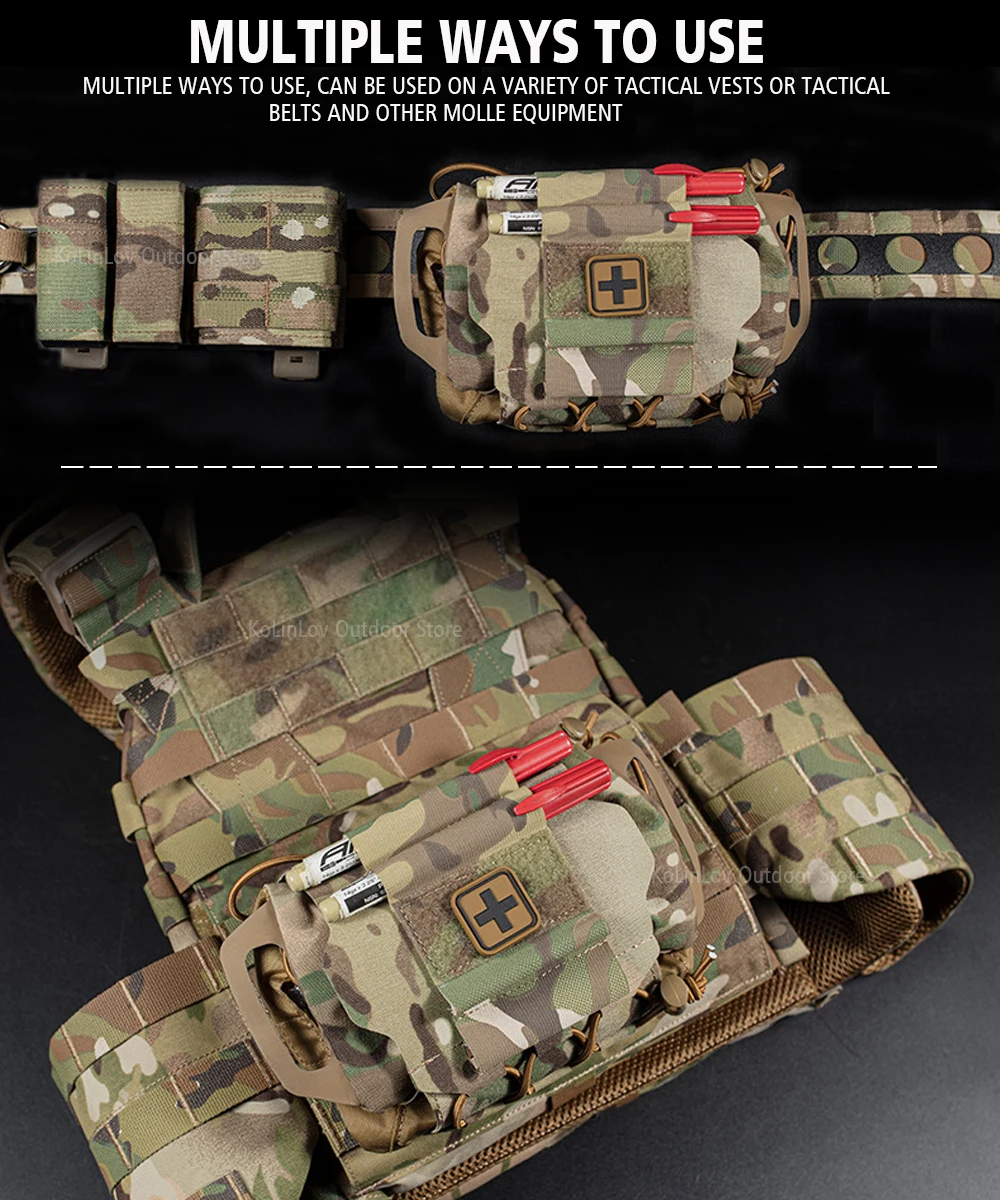 Kit primeros auxilios táctico MOLLE despliegue rápido - imagen 5