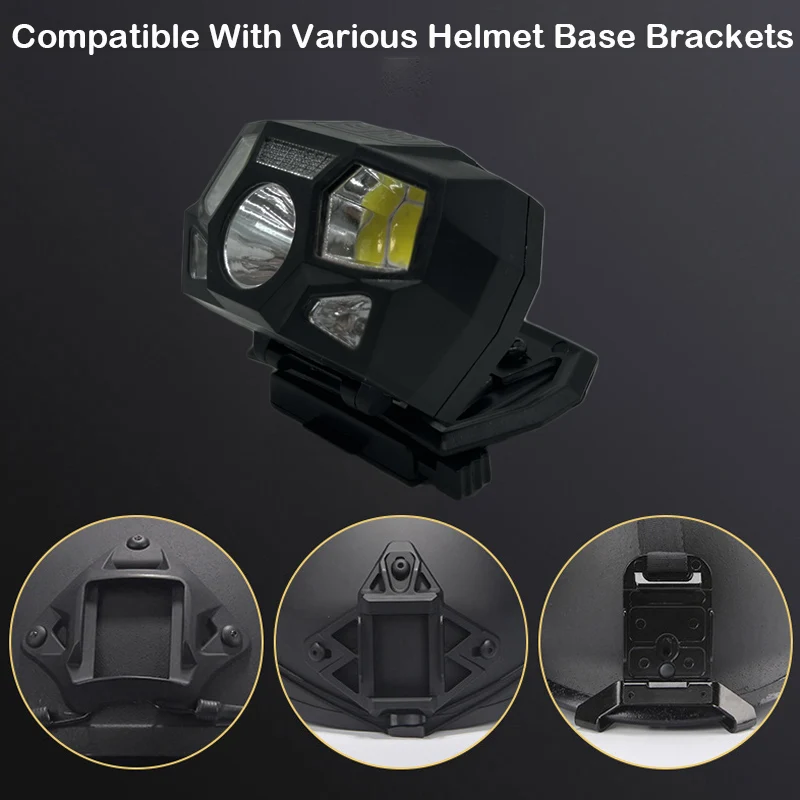 Luz táctica para casco NVG USB, resistente al agua FAST/MICH
