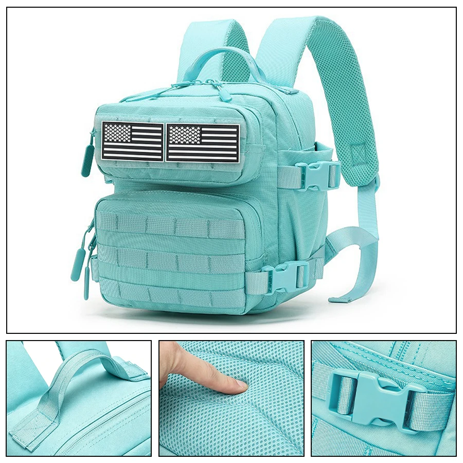 Mochila táctica exterior con bolsillo oculto trasero y porta-botella