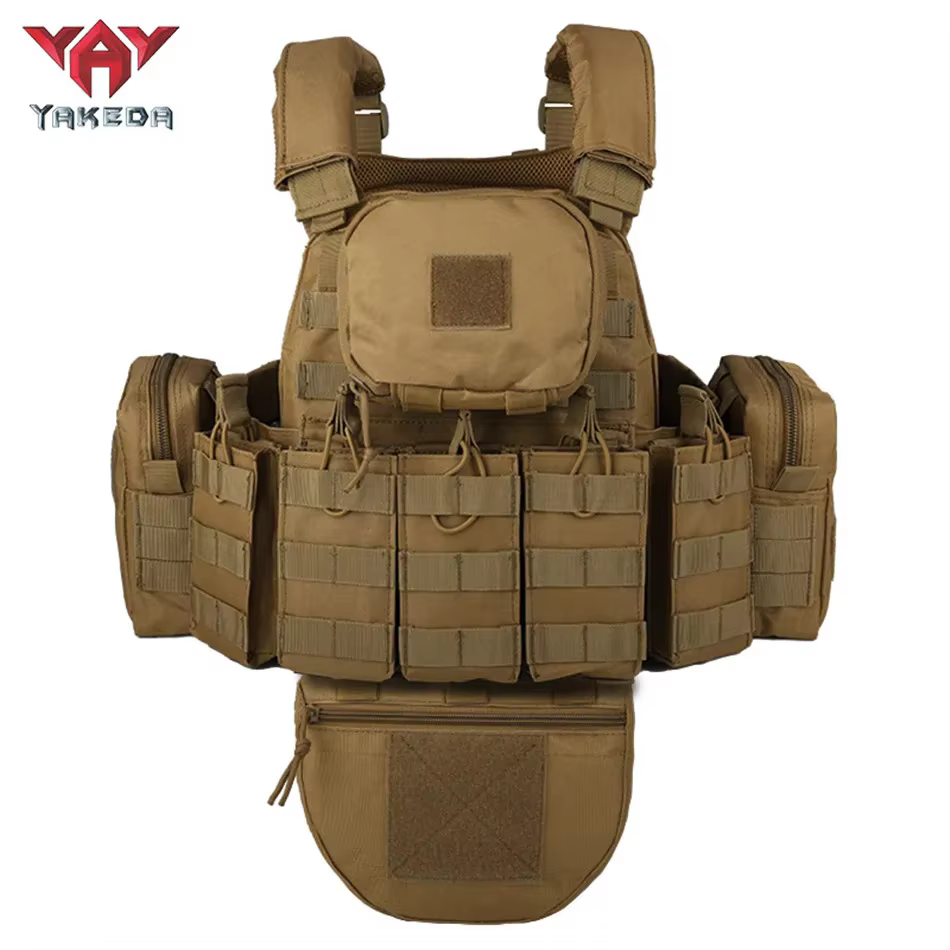 YAKEDA chaleco táctico portador de placas para caza y Airsoft