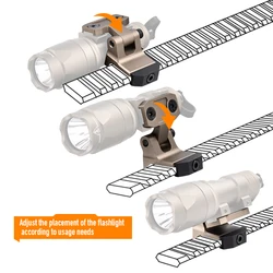 Base montaje rail Picatinny linterna táctica Surefire M300 M600