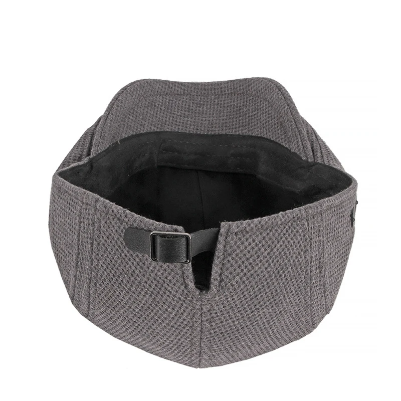 Gorra vendedor de periódicos vintage Gatsby cálida tejido espiga - imagen 5