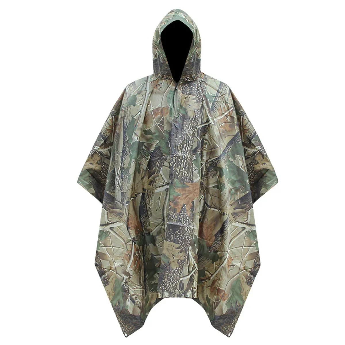 Impermeable táctico poncho camuflaje para senderismo: lluvia y sol - imagen 4