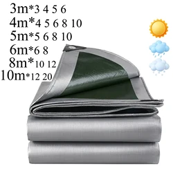 Lona impermeable resistente UV para camping coche jardín verde plata