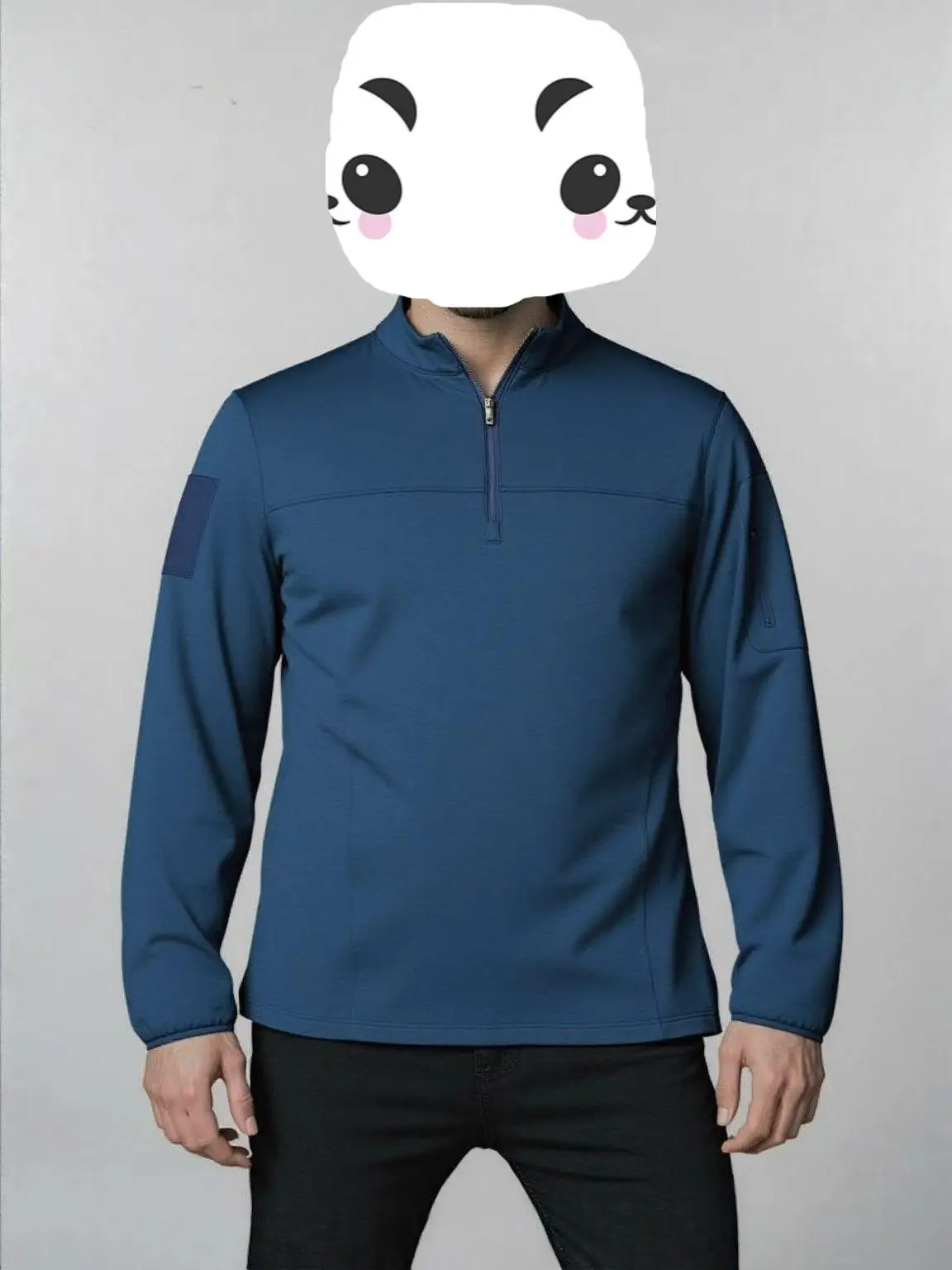 Tilak Chaqueta polar militar ligera cuello levantado media cremallera - imagen 5