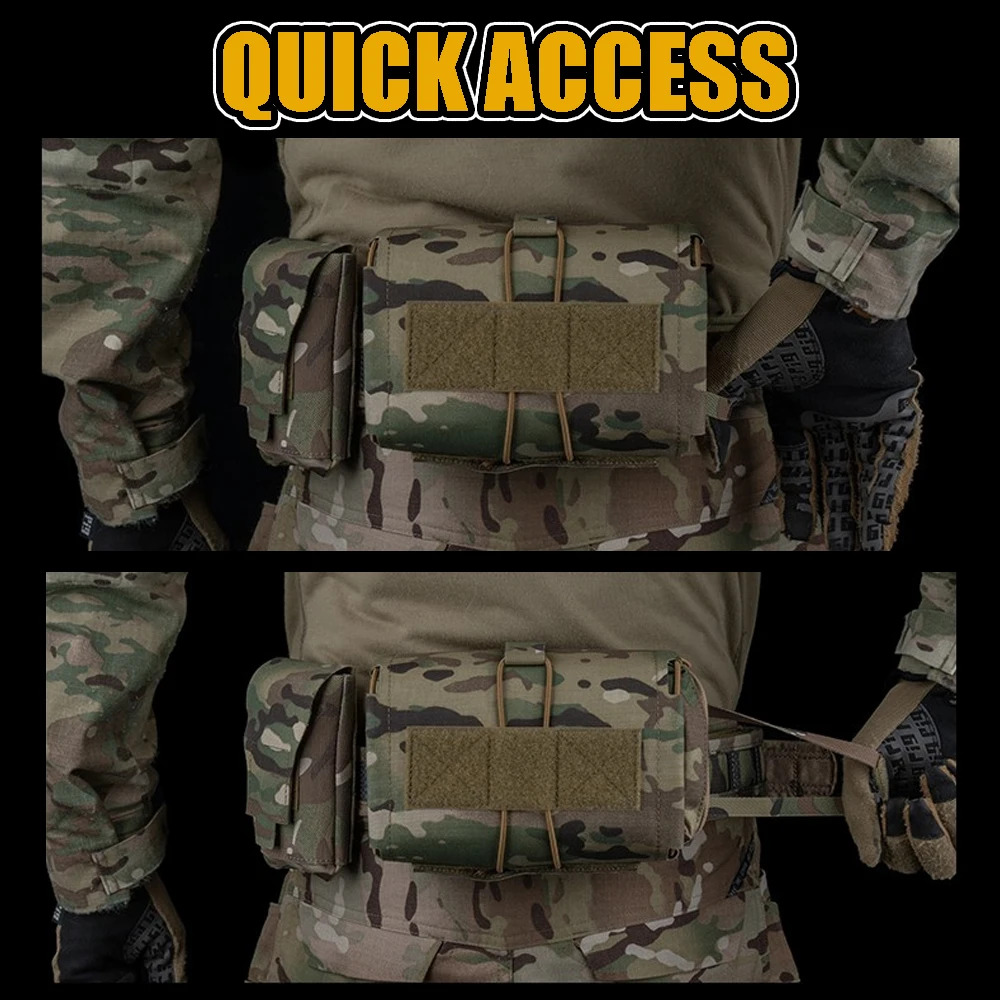 IFAK Molle despliegue rápido 2 piezas – Kit primeros auxilios táctico horizontal - imagen 5