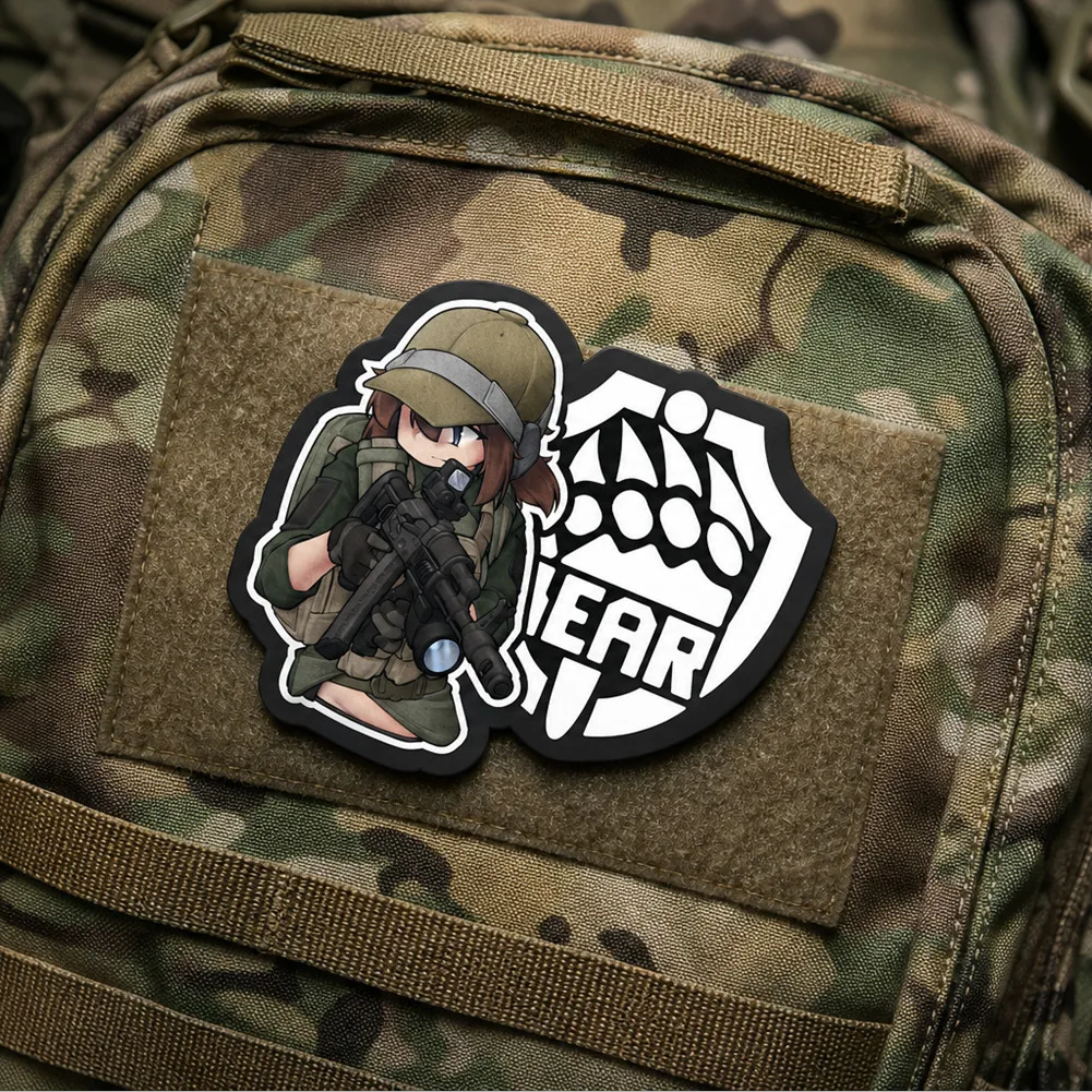Parche táctico PVC Escape from Tarkov Black Division BEAR