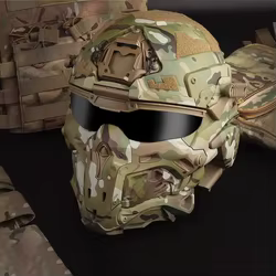 Máscara protección facial completa ABS airsoft táctico