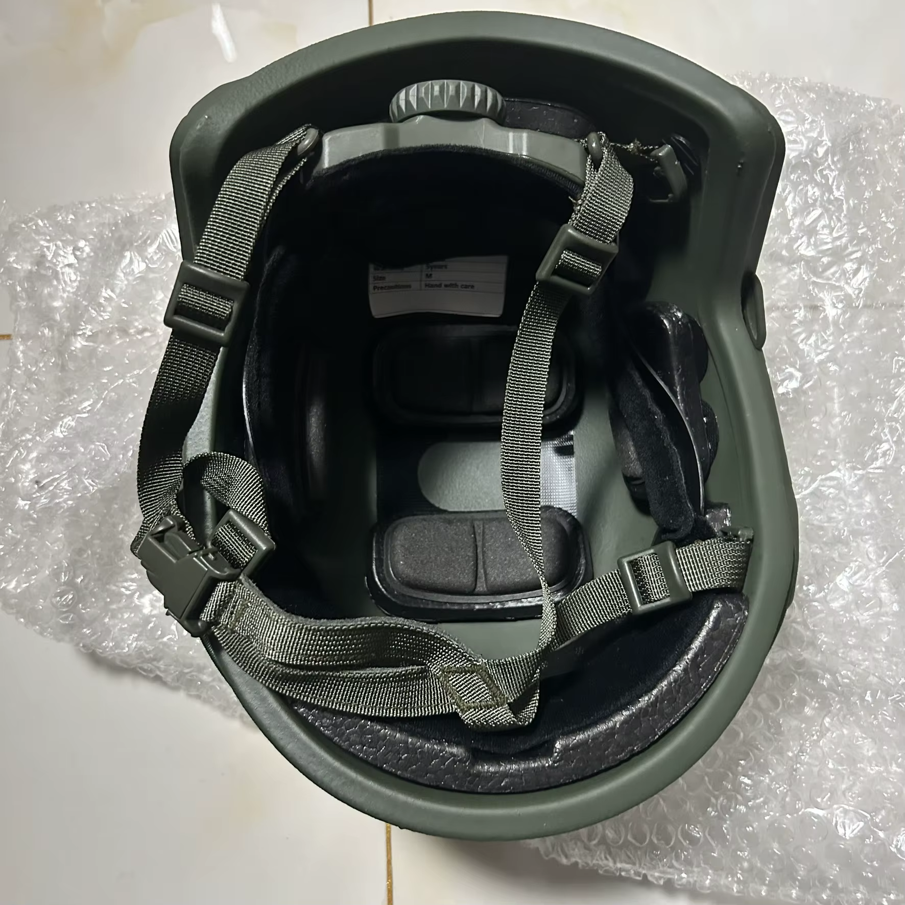 Casco antibalas NIJ IIIA ligero UHMW-PE OD táctica para exterior - imagen 3