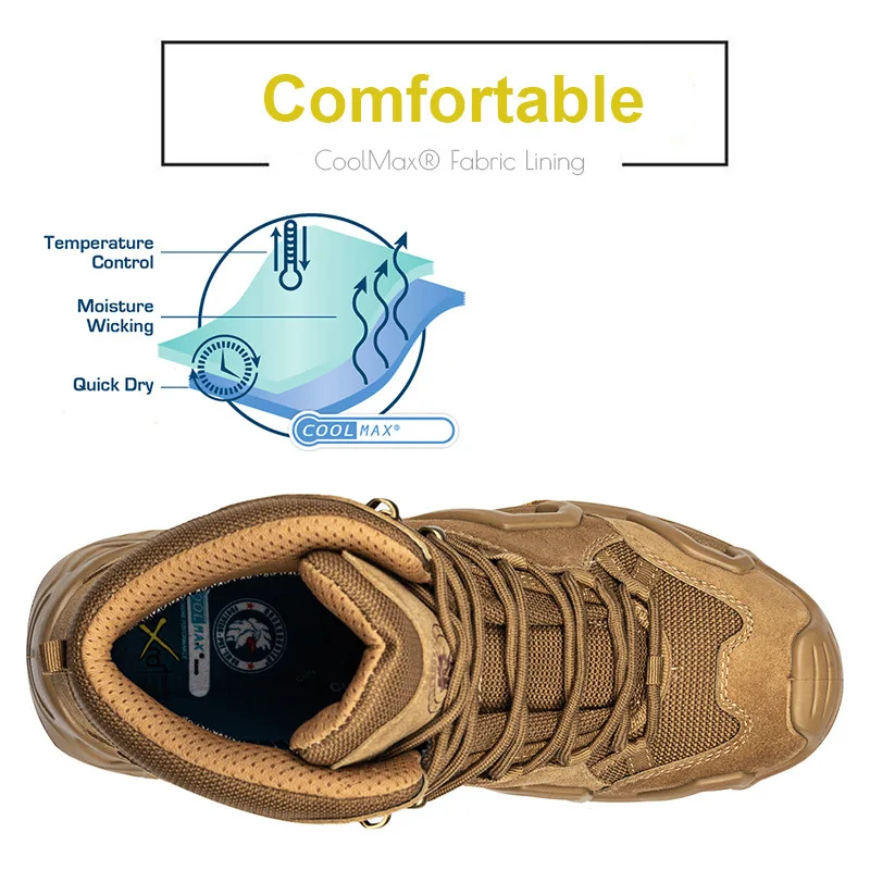 Rockrooster Botas Tácticas Impermeables Cuero Profesional - imagen 5