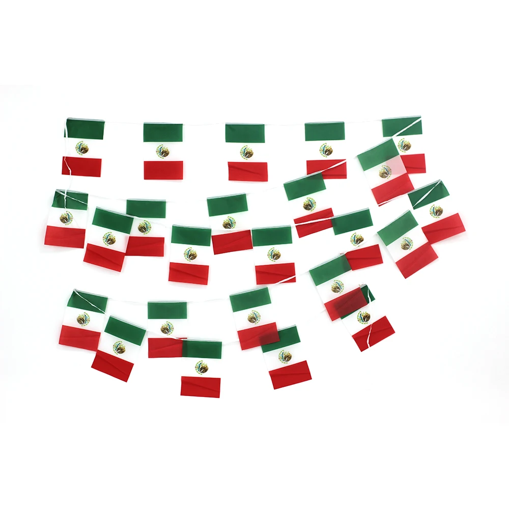 FLAGLINK Banderines México cuerda mexicana para fiestas y festivales