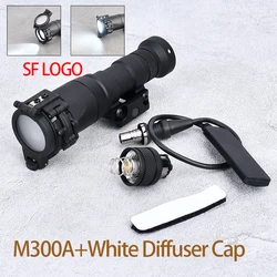 SF Linterna táctica M300A mini con difusor luz blanca para caza