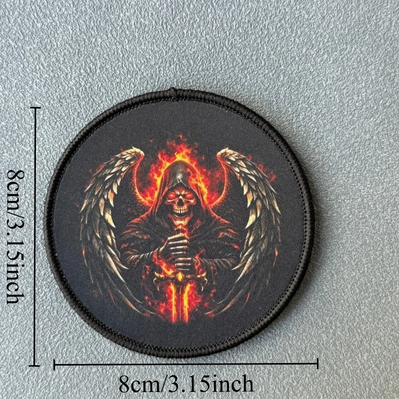 Parche táctico ángel flameante moral gancho y bucle para mochila - imagen 2