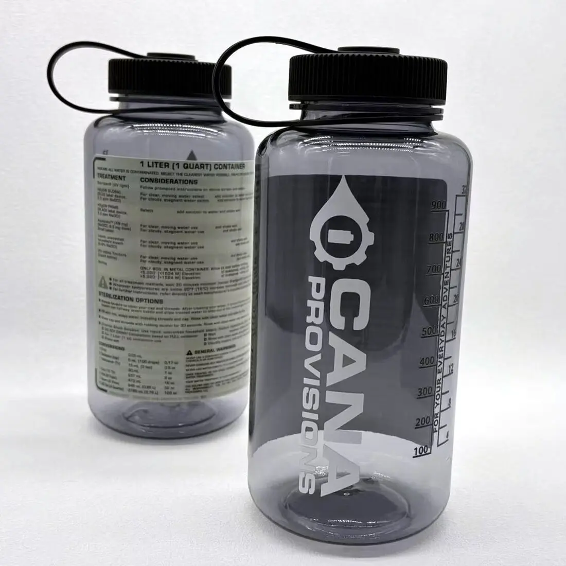 Botella de agua deportiva de boca ancha con nivel visible - imagen 3