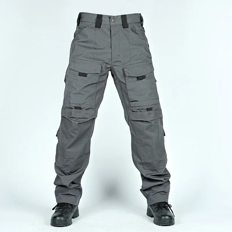 Pantalones tácticos multibolsillo camuflaje hombre resistentes - imagen 2