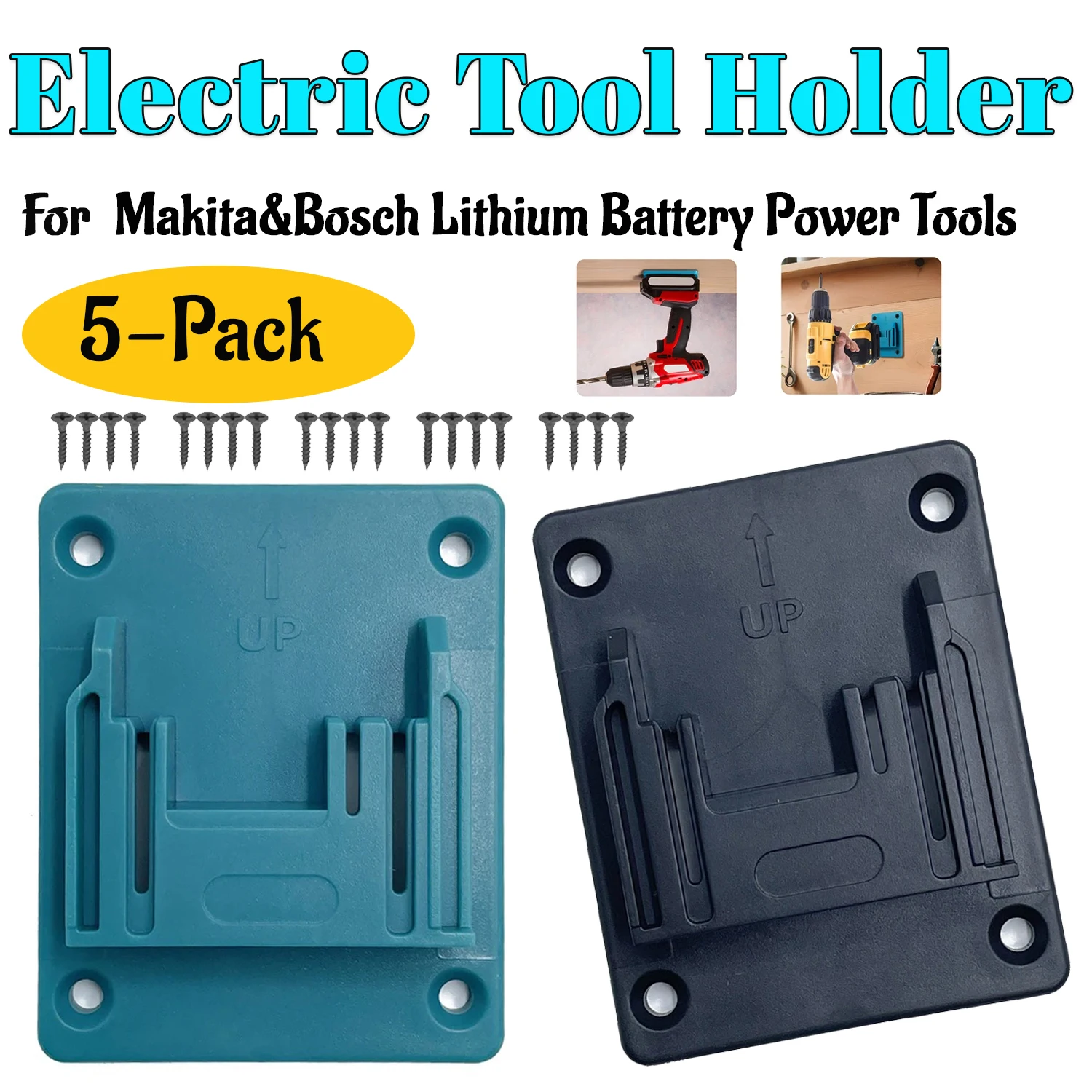 Soporte de pared para taladro Bosch/Makita, ABS resistente - imagen 5
