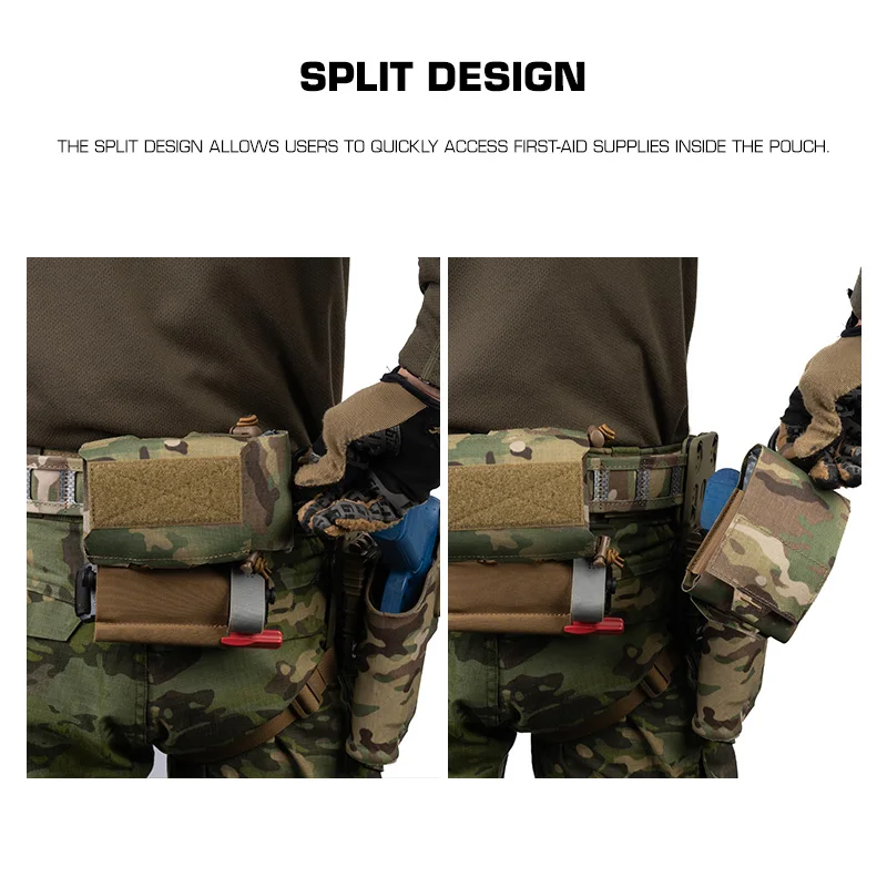 Bolsa táctica MOLLE para primeros auxilios y trauma - imagen 3