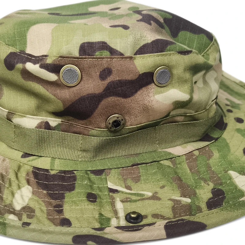 Sombrero boonie camuflaje ala ancha plegable para caza y pesca - imagen 5