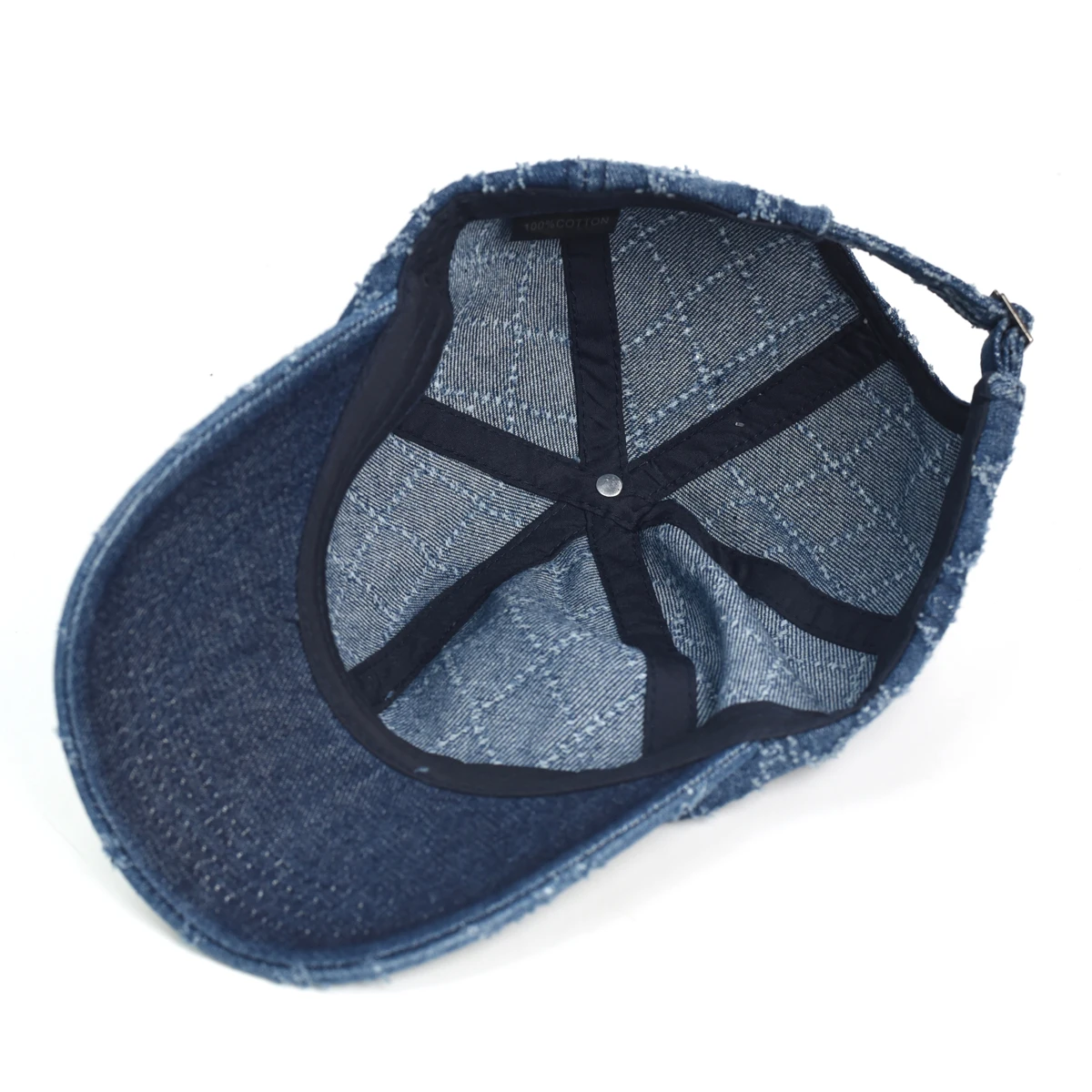 Gorra de algodón lavado perfil bajo retro vaquero ajustable - imagen 5