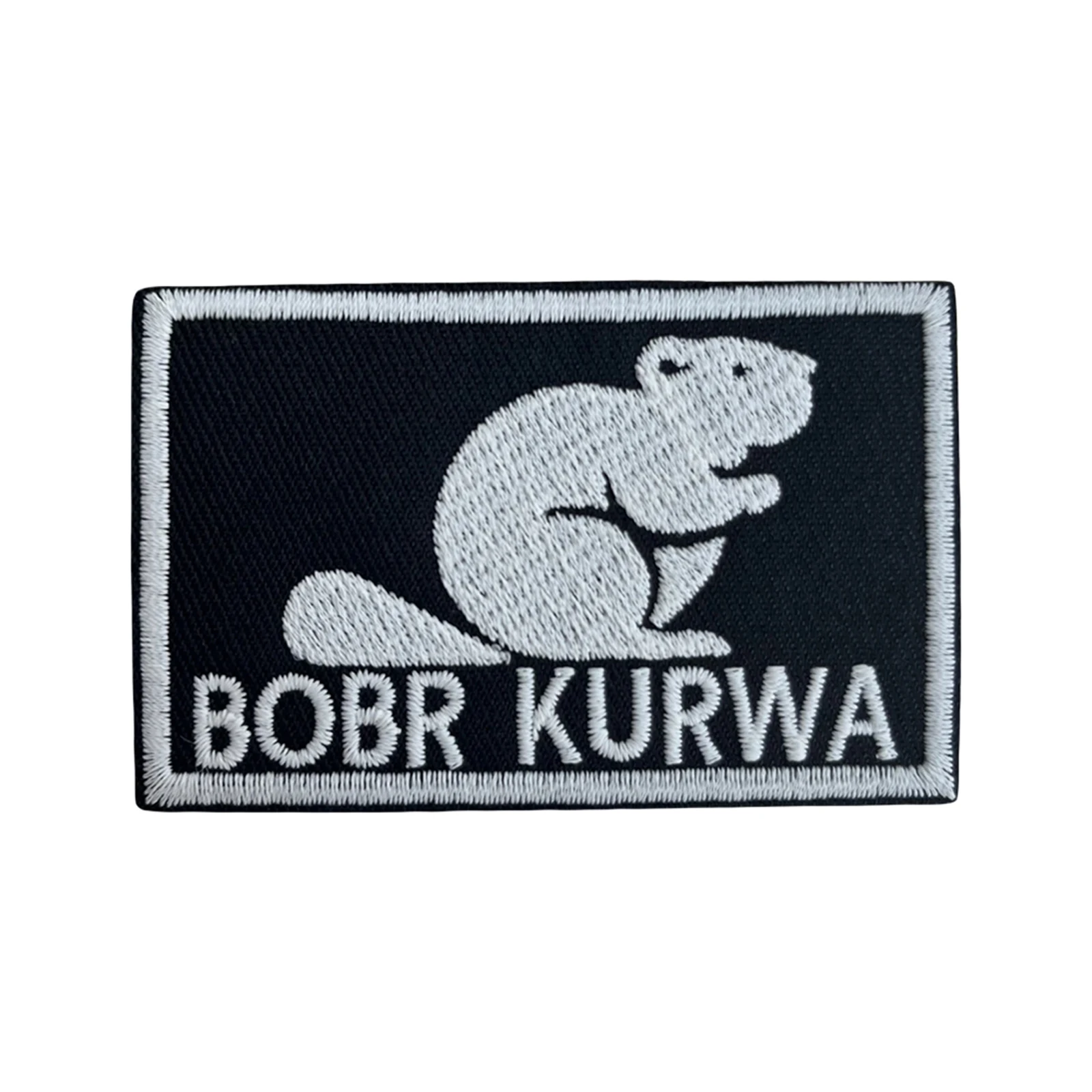 BOBR KURWA parche táctico bordado gancho y bucle insignia moral mochila - imagen 2