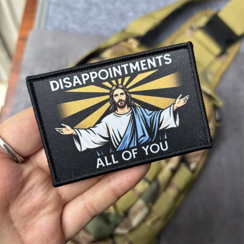 Parche táctico moral DISAPPOINTMENTS ALL OF YOU gancho y bucle - imagen 2