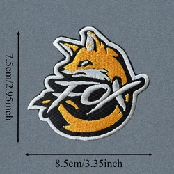 Parche bordado zorro – Insignia de moral para brazalete y ropa