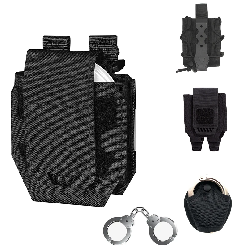 Funda MOLLE táctica para esposas de liberación rápida, grilletes - imagen 3
