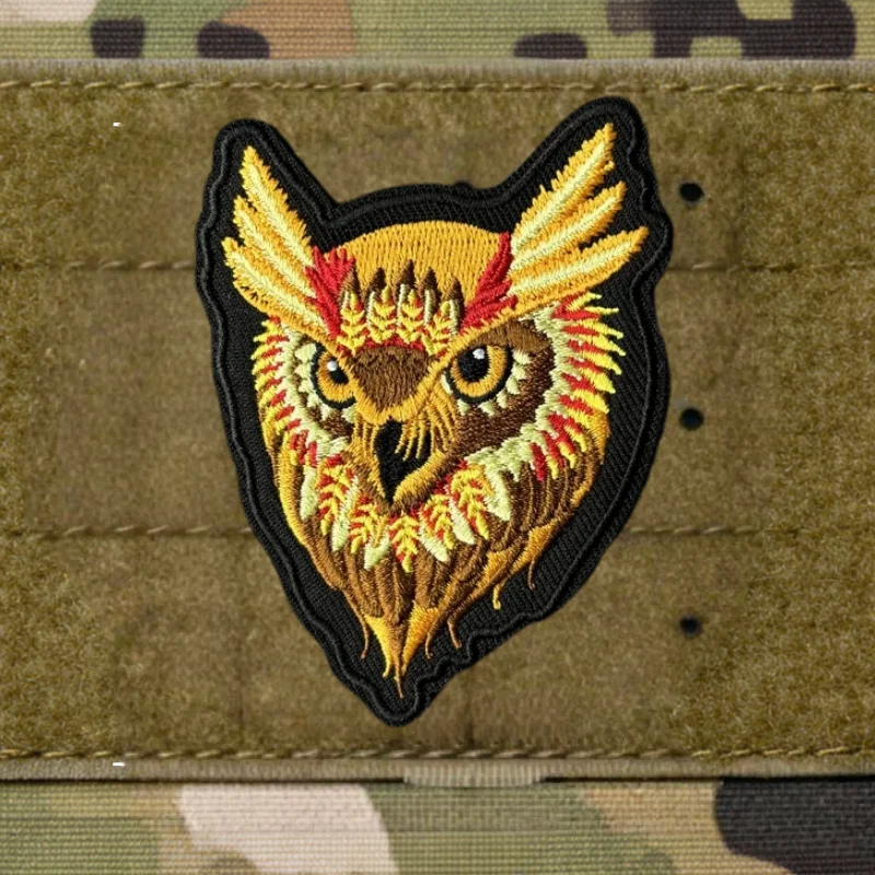 Parche táctico águila bordado con gancho y bucle para chaleco - imagen 5