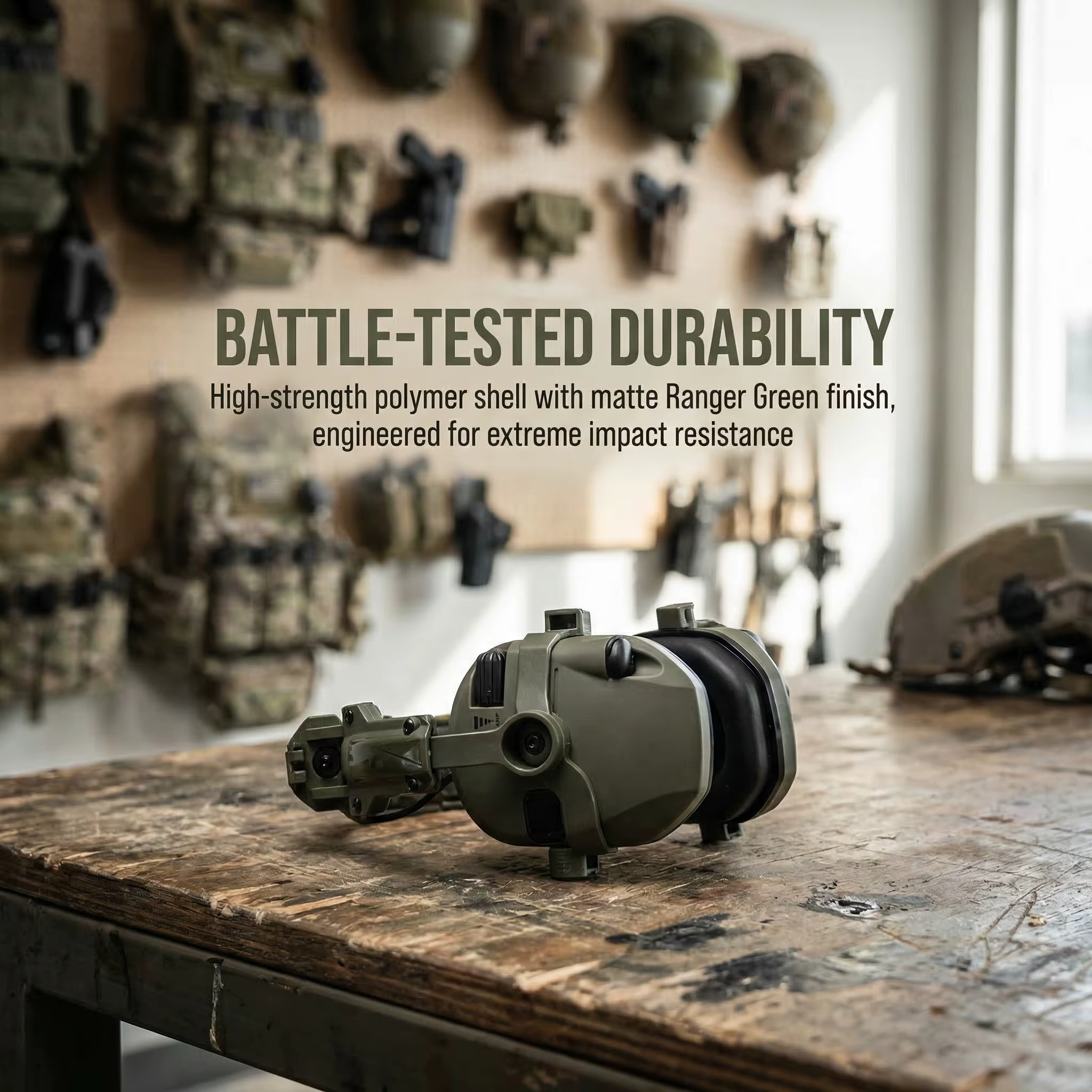 Protección auditiva táctica electrónica Bluetooth para casco de tiro - imagen 4