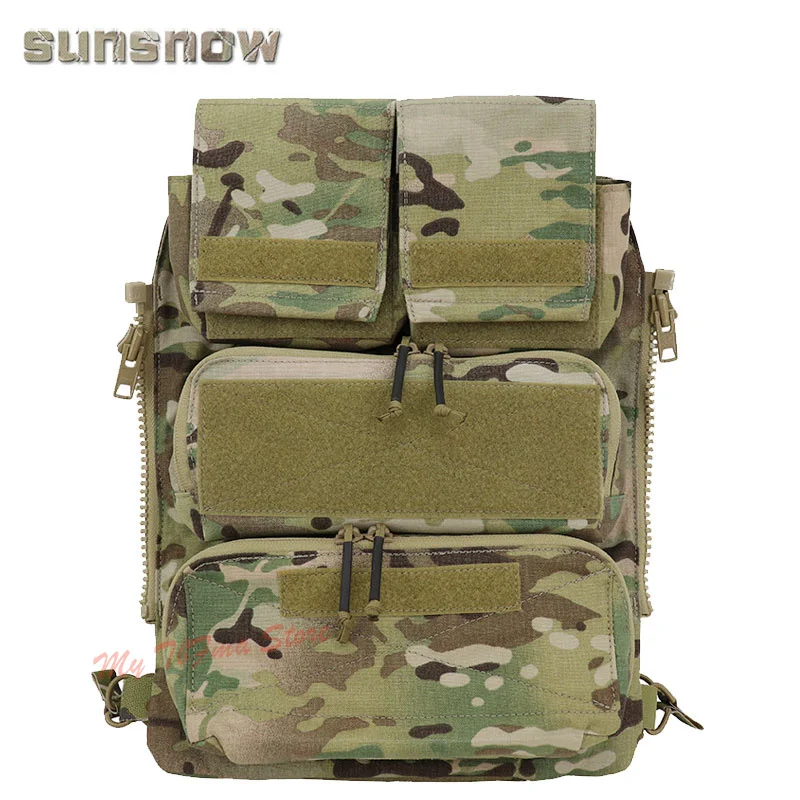 SUNSNOW CP Attack Panel ZIP-On Trasero – Bolsillo para Chaleco Táctico - imagen 3