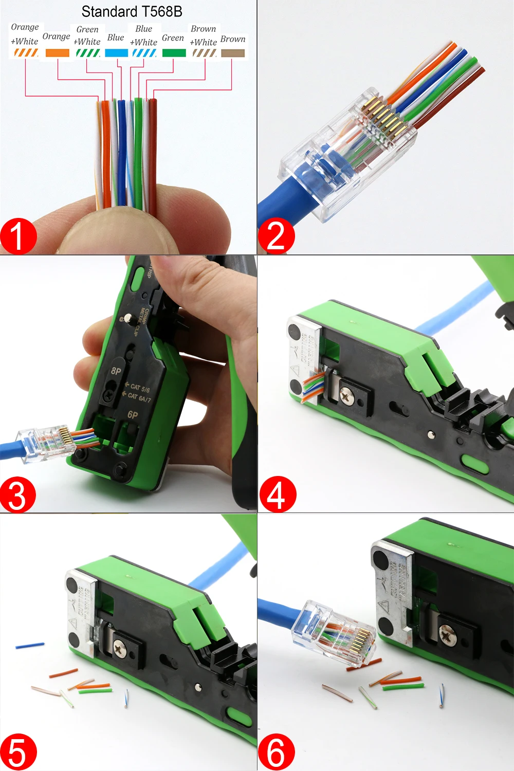 Herramientas de crimpado RJ45 y pelacables