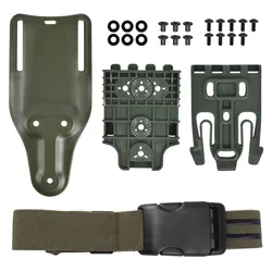 Funda de pistola para muslo con plataforma táctica y correa montaje