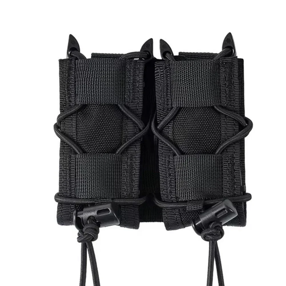 Bolsa MOLLE táctica doble para cargadores 9 mm, ligera para caza - imagen 3