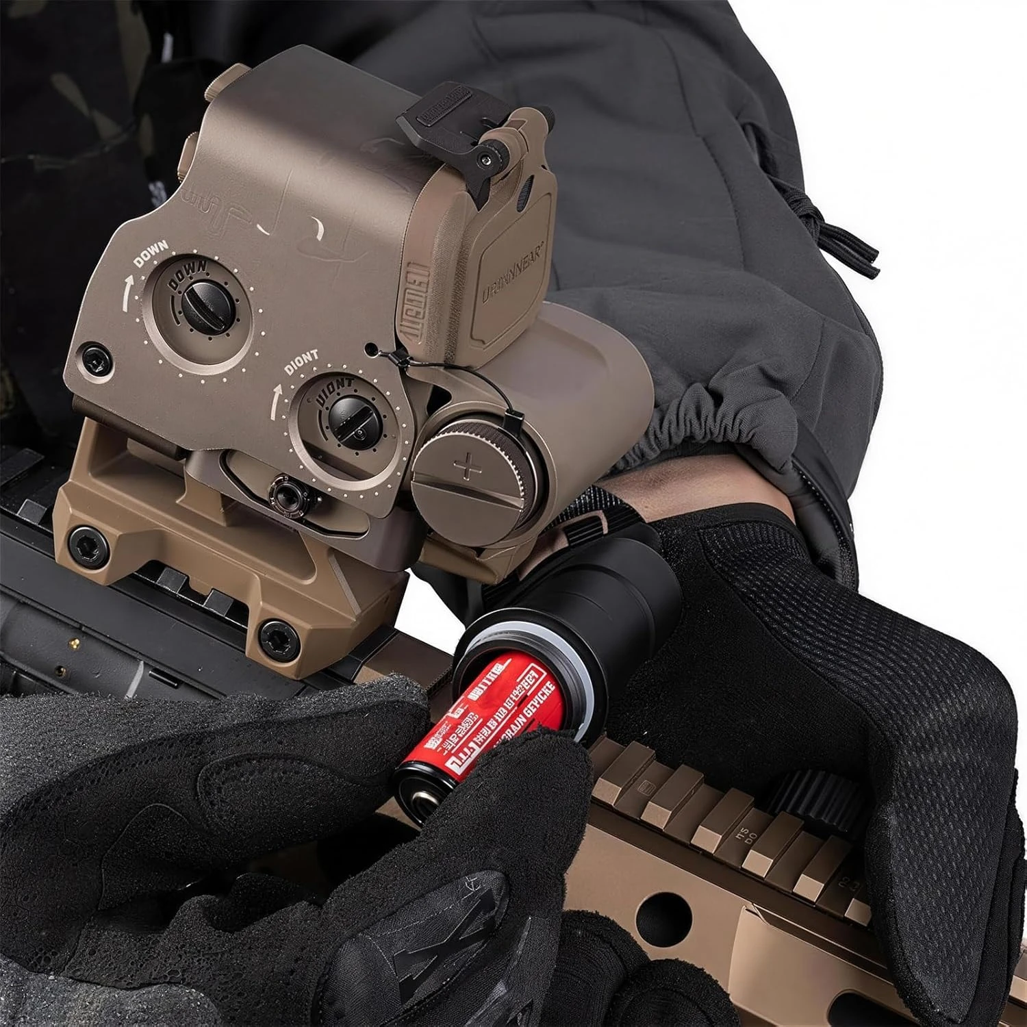 Estuche táctico batería de repuesto QD doble modo Picatinny airsoft - imagen 2