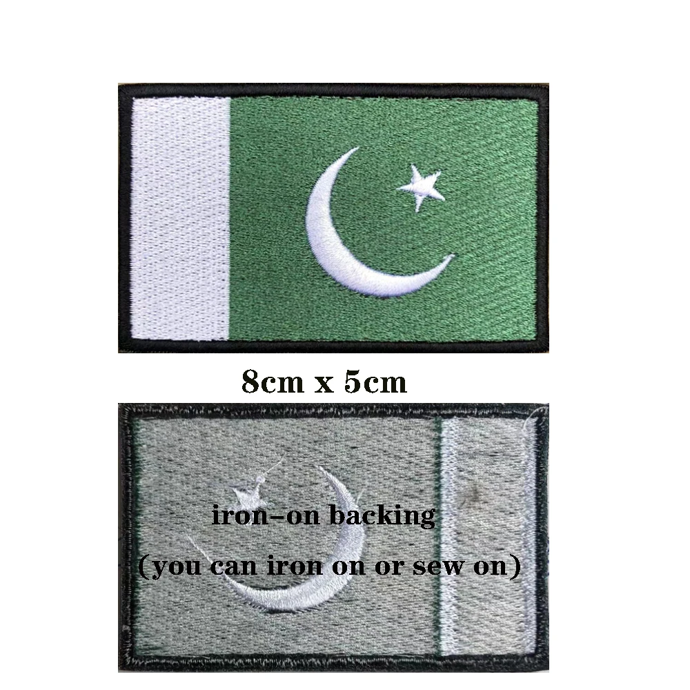 Parche bordado militar con velcro Pakistán – Uso táctico - imagen 3