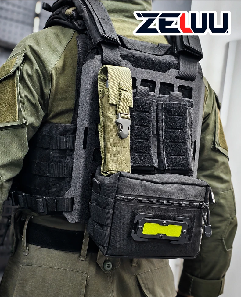 Placa colgante y sistema MOLLE para chaleco