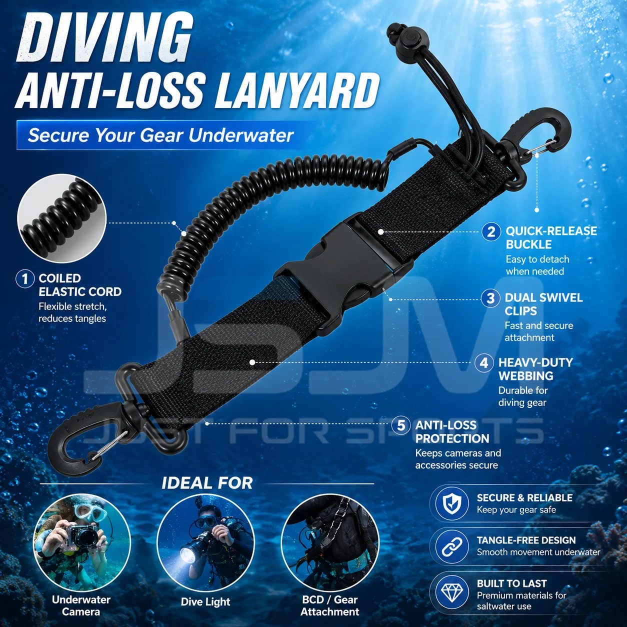 Equipo de snorkel seco para adultos con máscara y bolsa impermeable - imagen 5
