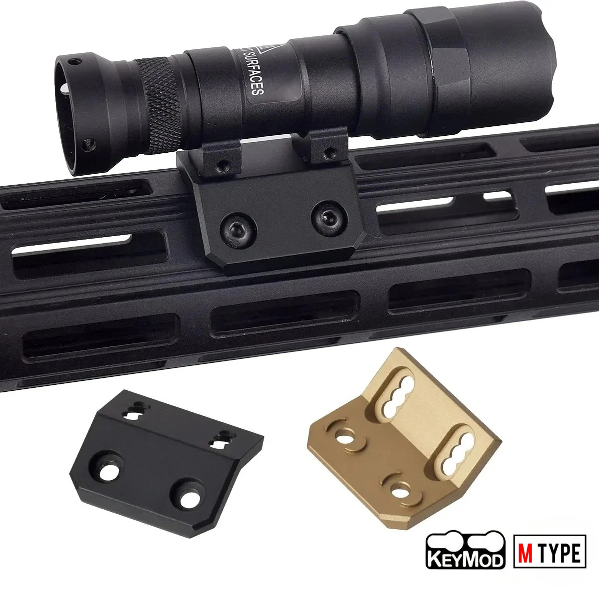 SureFire soporte táctico linterna M-LOK metálico QD riel Picatinny - imagen 5