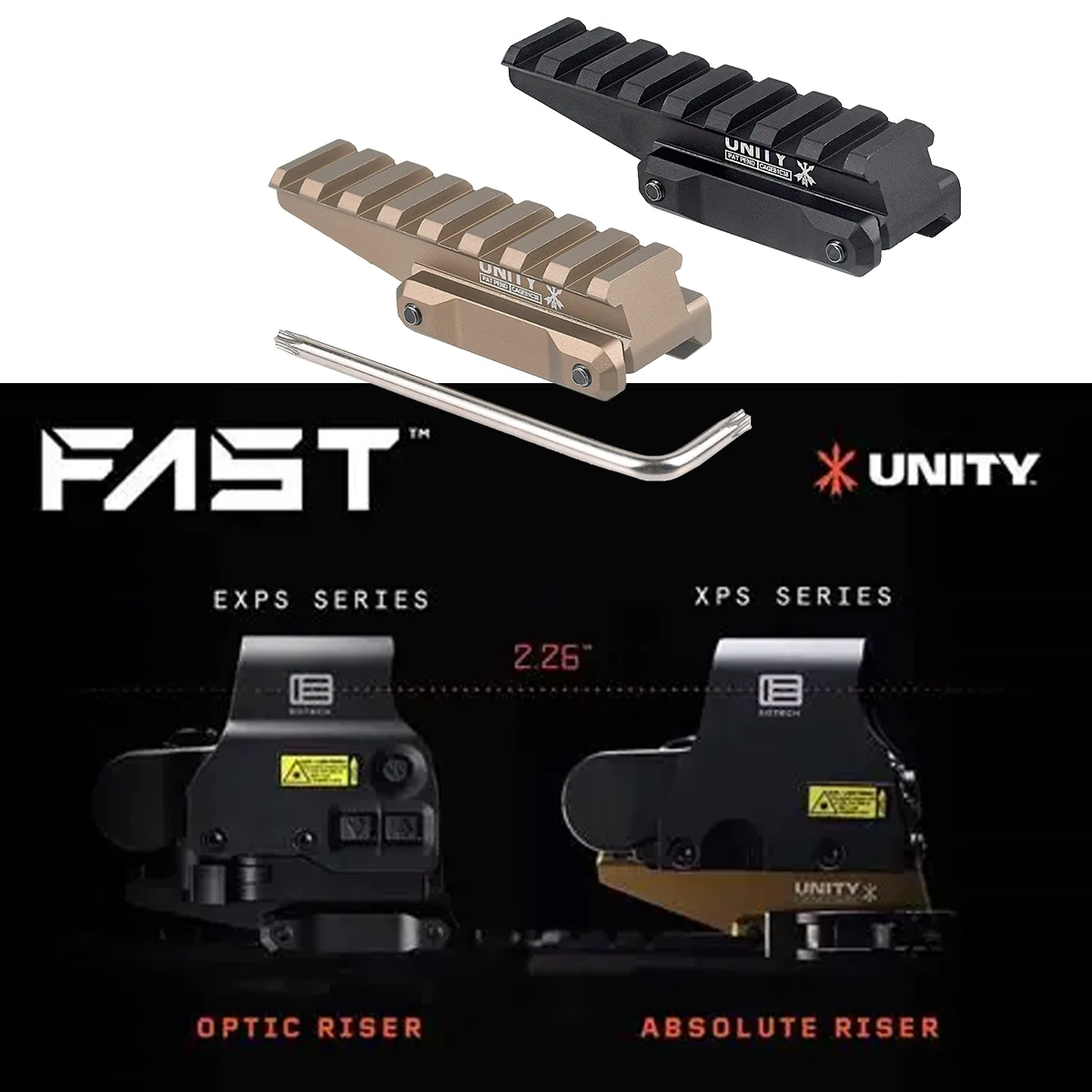 Unity FTC Montura QD para Magnificadores G33, G43 y G45