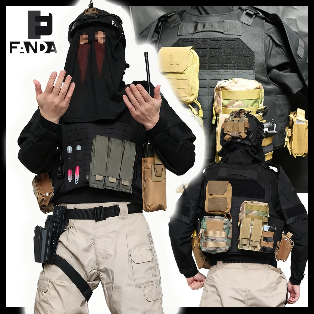 Chaleco táctico Koenig Ghost MOLLE para airsoft y entrenamiento - imagen 4