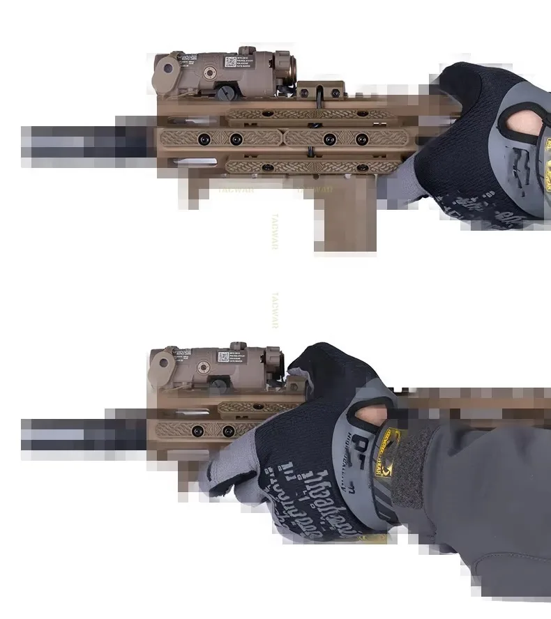 Vista del panel con compatibilidad M-LOK