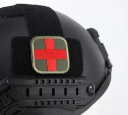 Parche médico reflectante Cruz Roja – Insignia táctica FSB