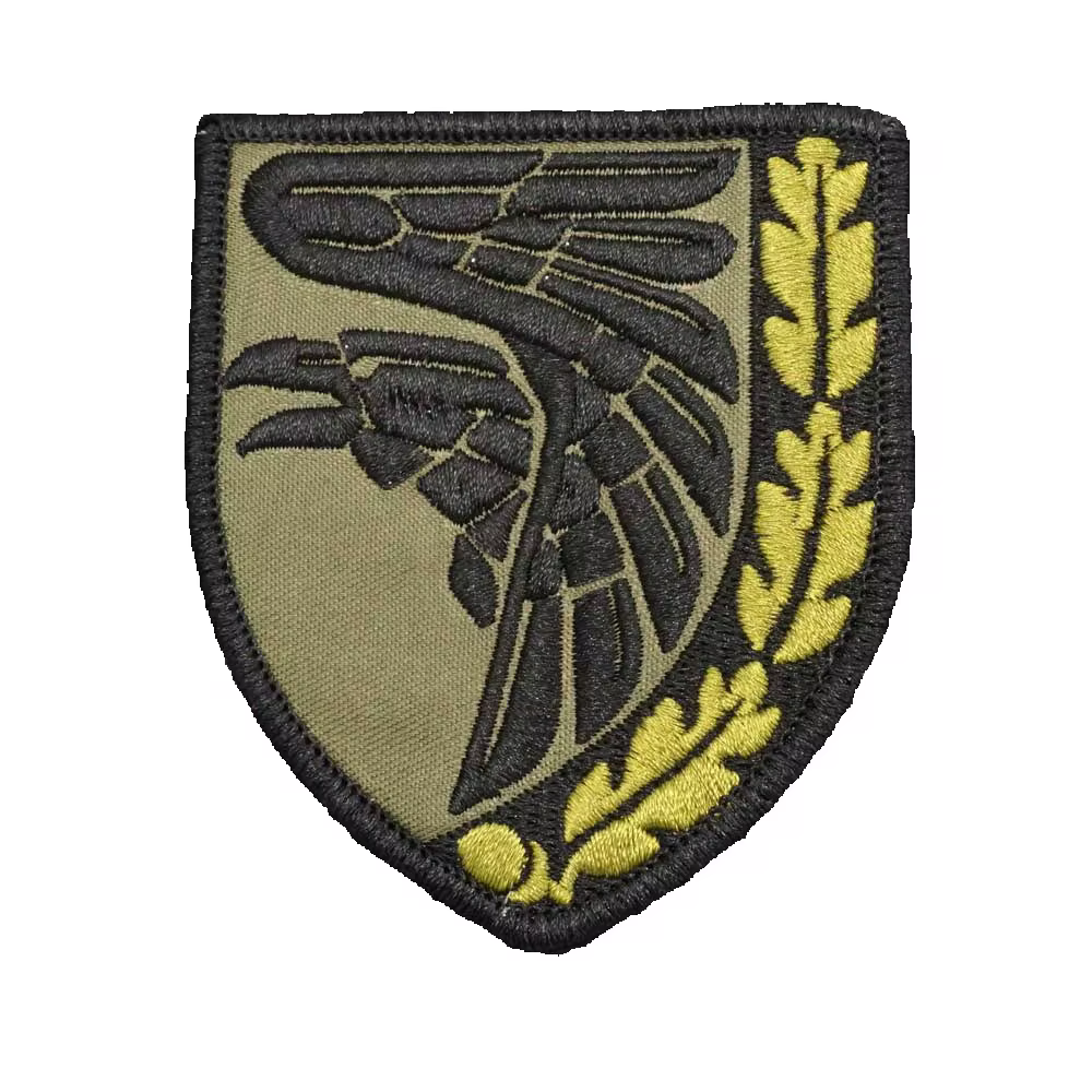 Emblema ucraniano bordado para brazalete y mochila – estilo táctico