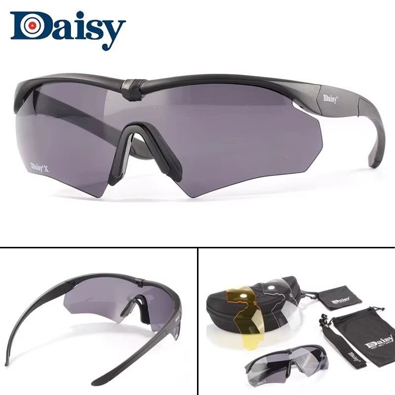 Gafas tácticas protección UV lentes intercambiables Airsoft caza senderismo - imagen 2