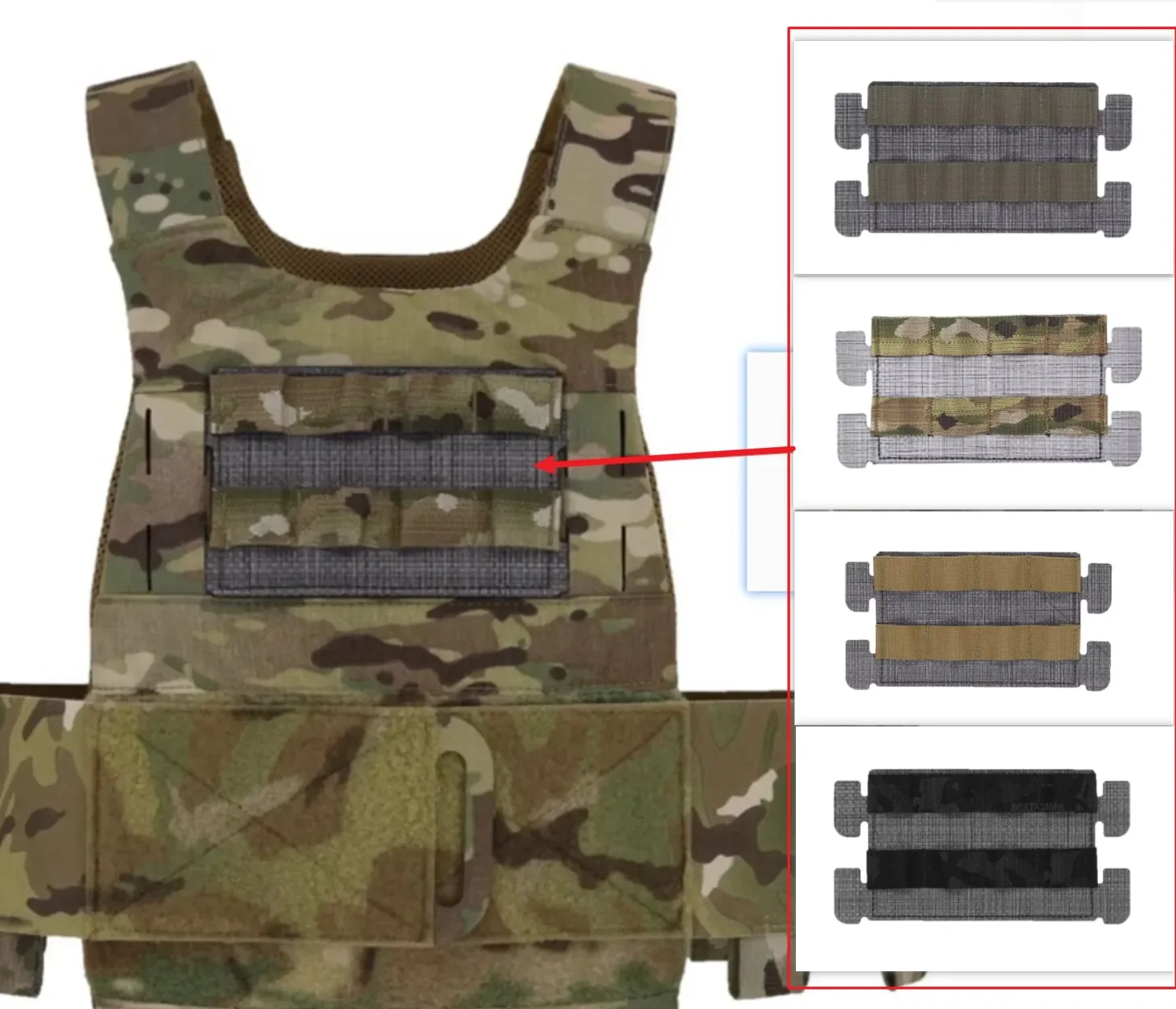FERRO Style ADAPT Adaptador MOLLE para panel de pecho Tegris - imagen 3