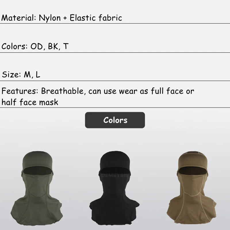 Pasamontañas táctico máscara completa para airsoft y motocross - imagen 5
