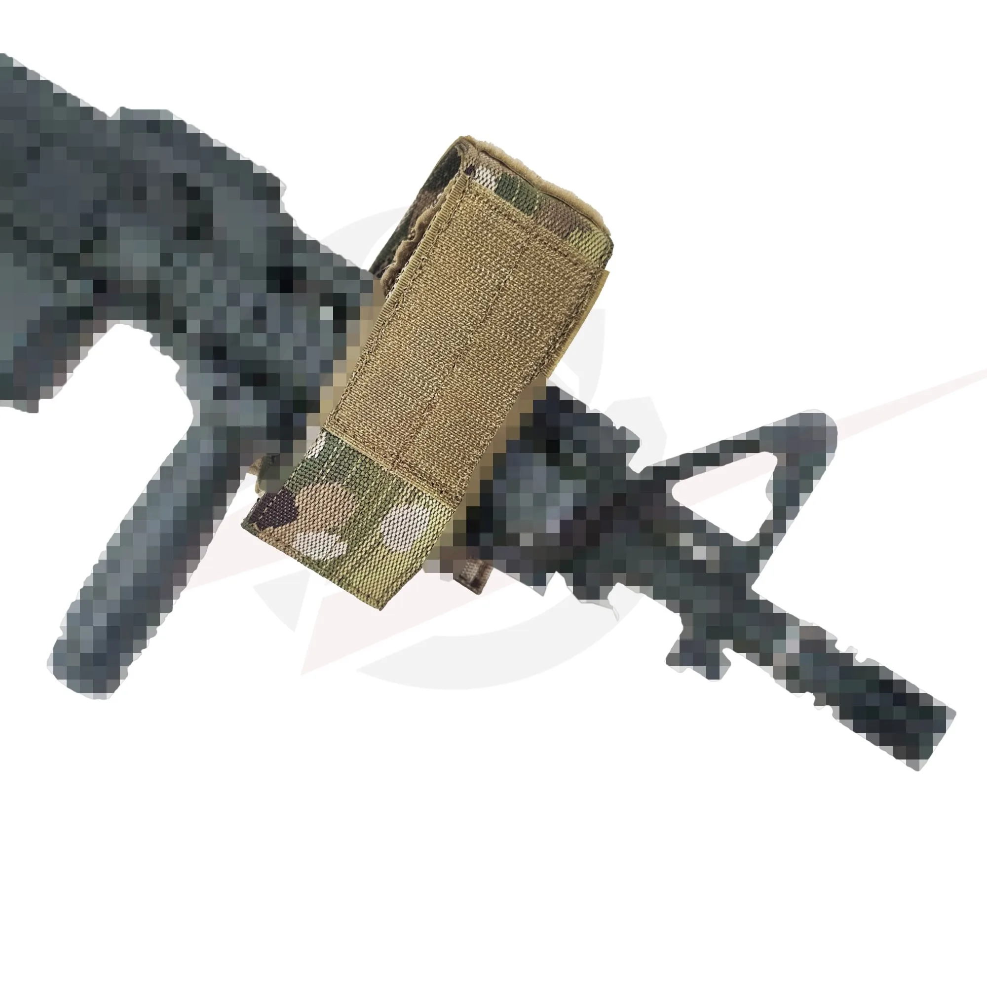 Imagen del producto instalado sobre equipo táctico