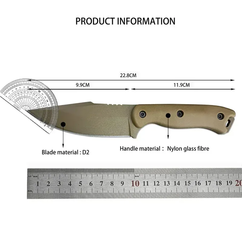 Cuchillo de supervivencia hoja recta para aire libre y uso diario - imagen 5