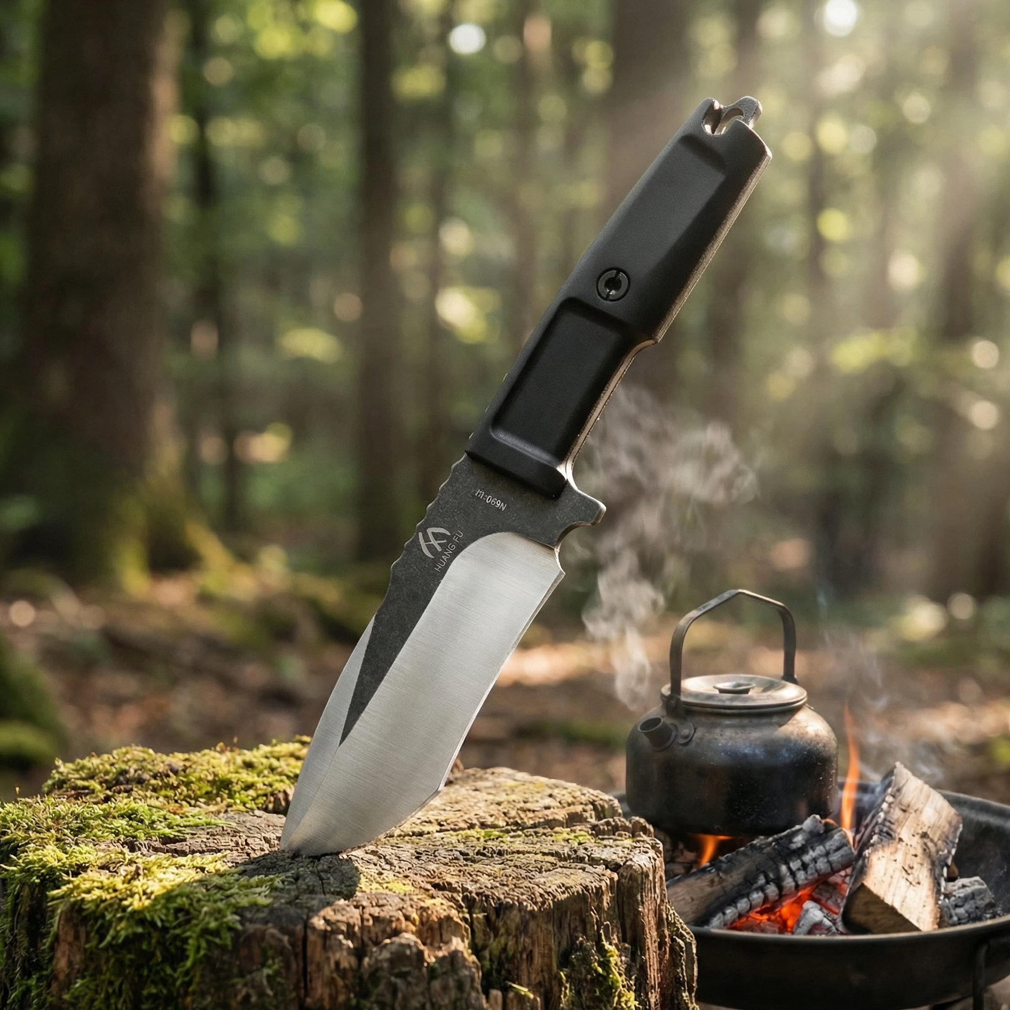 Cuchillo de hoja fija táctico para exteriores – emergencia - imagen 2